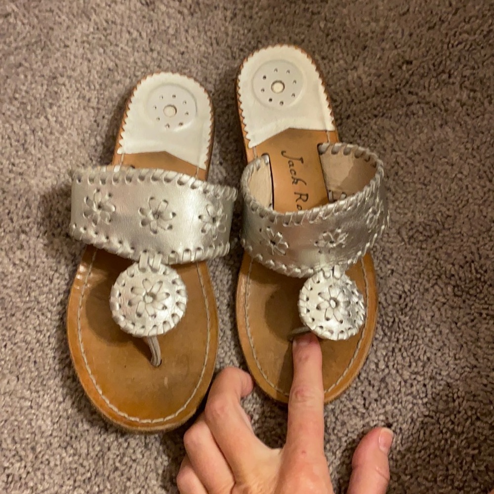 2 pairs  of Jack Rogers, white pair are free
